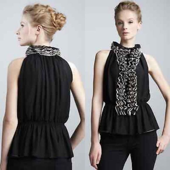 Robert Rodriguez Neiman Marcus Sleeveless Blouse women's sz S - Picture 14 of 16